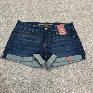 vintage retro everyday rolled casual Arizona denim shortie mid rise shorts sz 9